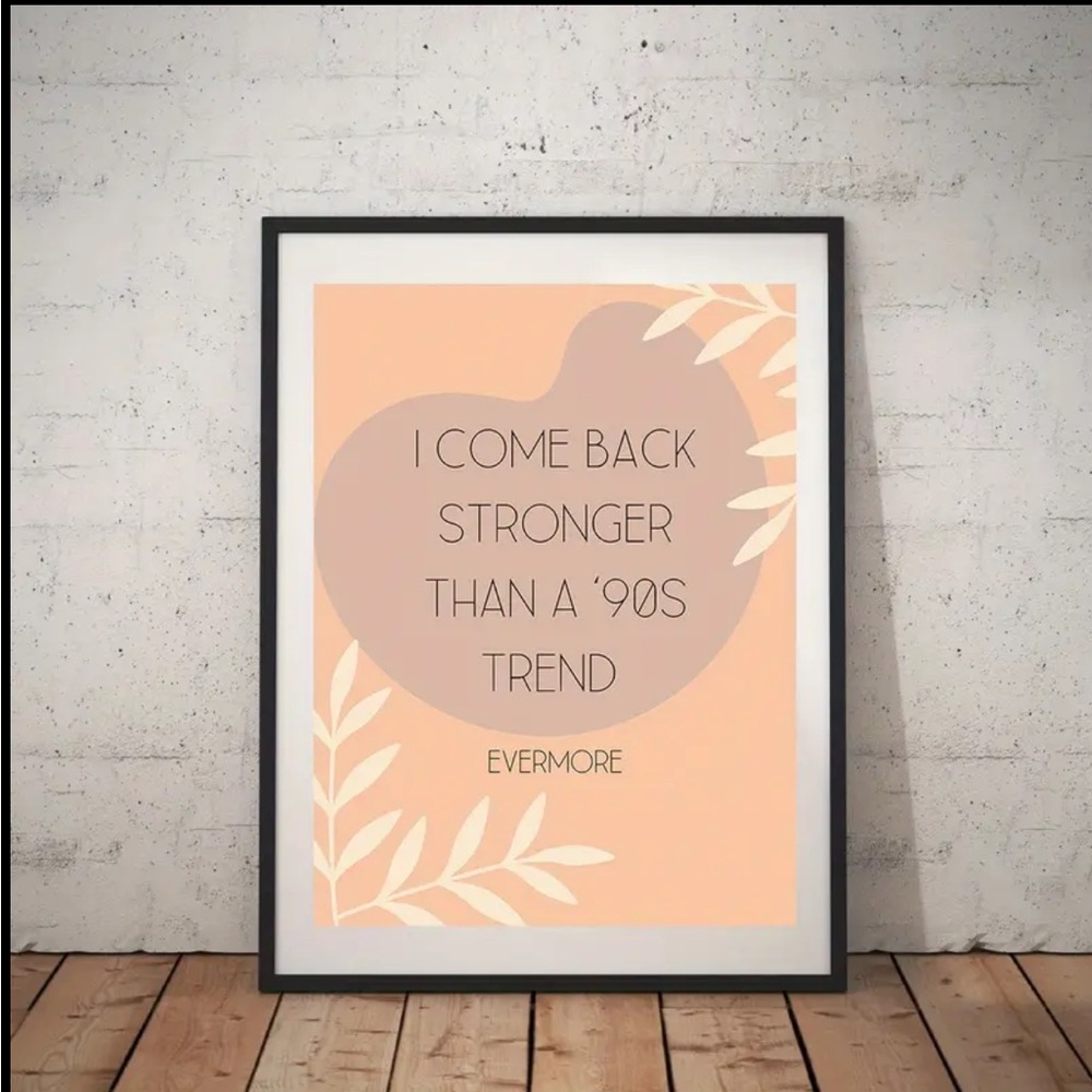 💛Canvas print, Waterproof Music Poster, Taylor swift Lyrics Wall Art Decor